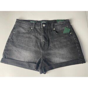 WOMENS BLACK DENIM JEAN SHORTS
